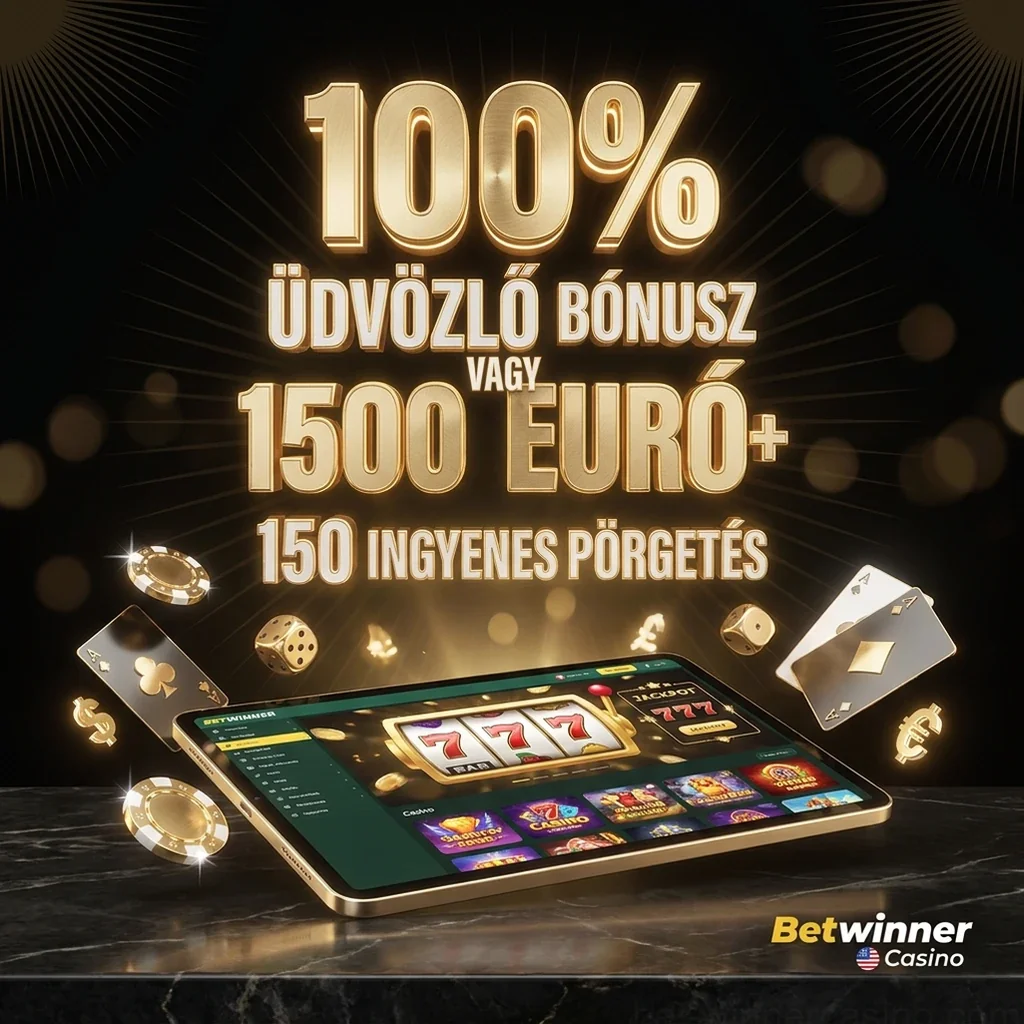 100% ÜDVÖZLŐ BÓNUSZ 300 VAGY 1500 EURÓ+ 150 INGYENES PÖRGETÉS